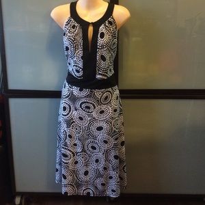 COPY - Black and white printed dress